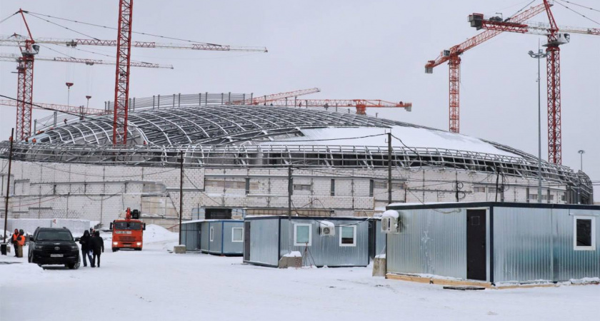 В Дзержинске активно строится ледовый дворец: что уже сделано