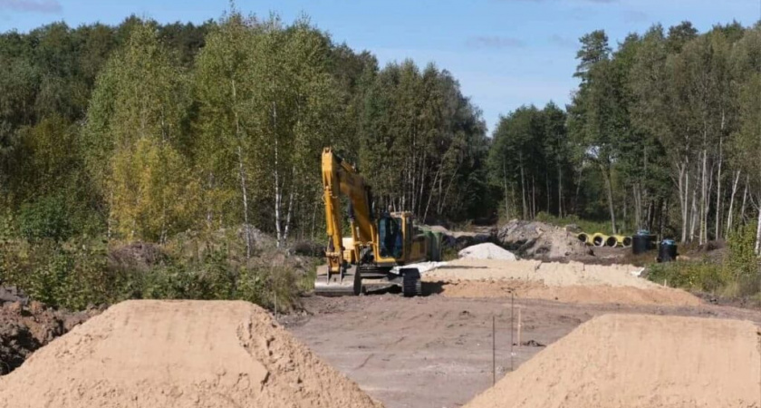 В Дзержинске активно строят объездную дорогу к Шуховской башне