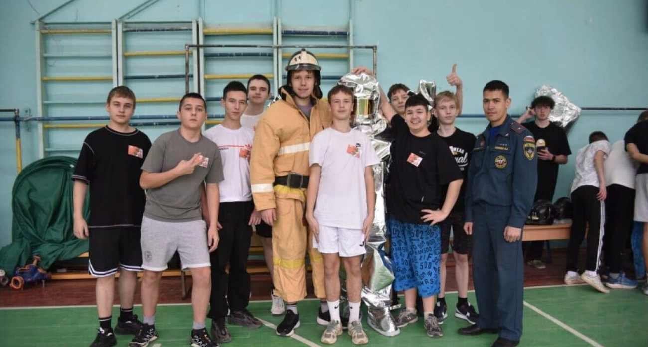 Школьники Дзержинска приняли участие в пожарной эстафете