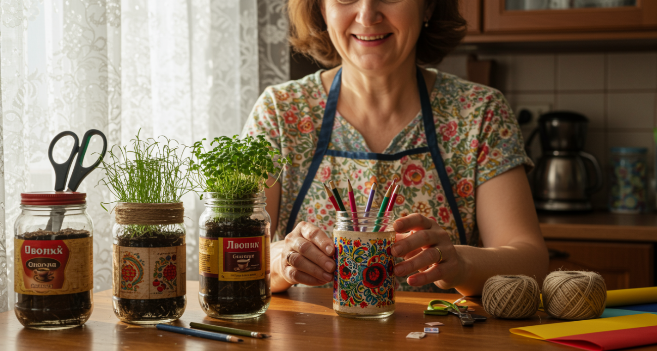 Использую банки от кофе в хозяйстве: практичные идеи применения