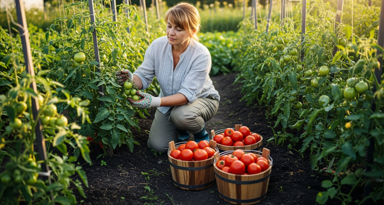 Удобряю в июне томаты содой - и уже 3 года собираю помидоры целыми ведрами с каждого куста