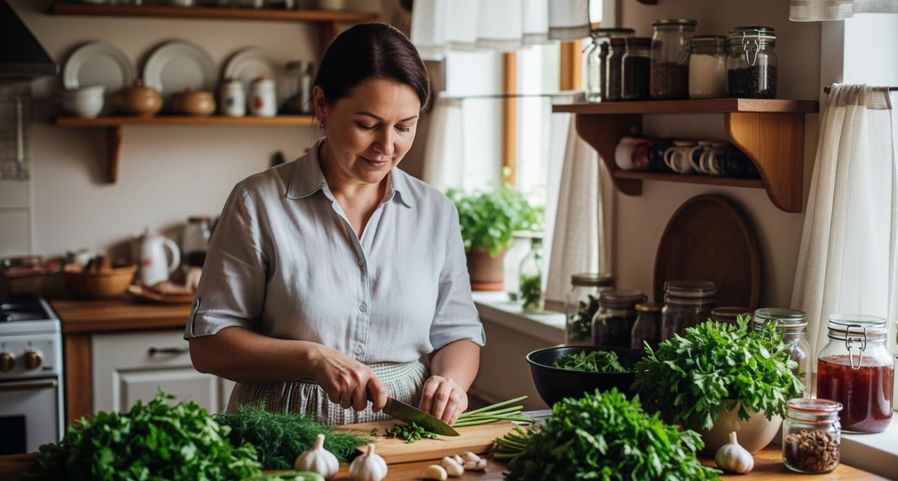 Зелень больше не замораживаю и не сушу на зиму: делаю из укропа, петрушки и чеснока душистую приправу, хранится годами