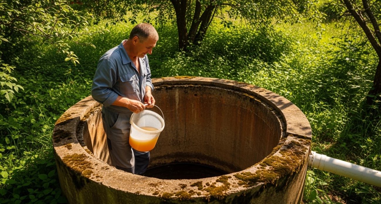 Добавил ведро — и септик больше не засоряется: жира с илом как не бывало — откачка не нужна годами