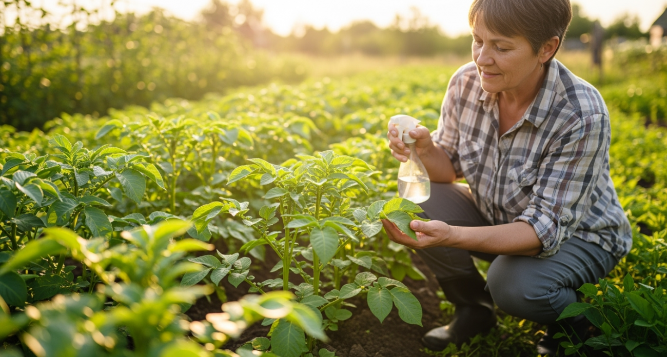 Колорадский жук избегает этого как огня: всего щепотка этого вещества на ведро воды дает результат