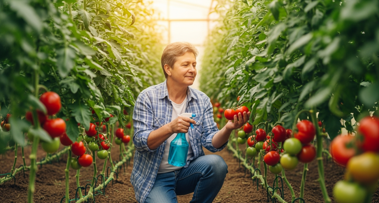 Избавляюсь от фитофторы на помидорах одной процедурой в конце июля. Через неделю растения как новенькие