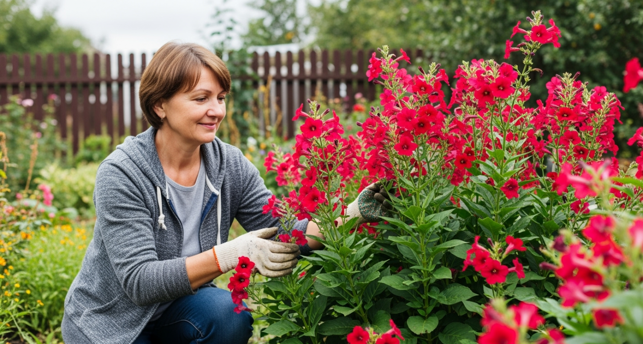 Титулованная красавица цветет с мая по октябрь: многолетник восхищает пышными алыми цветами весь сезон