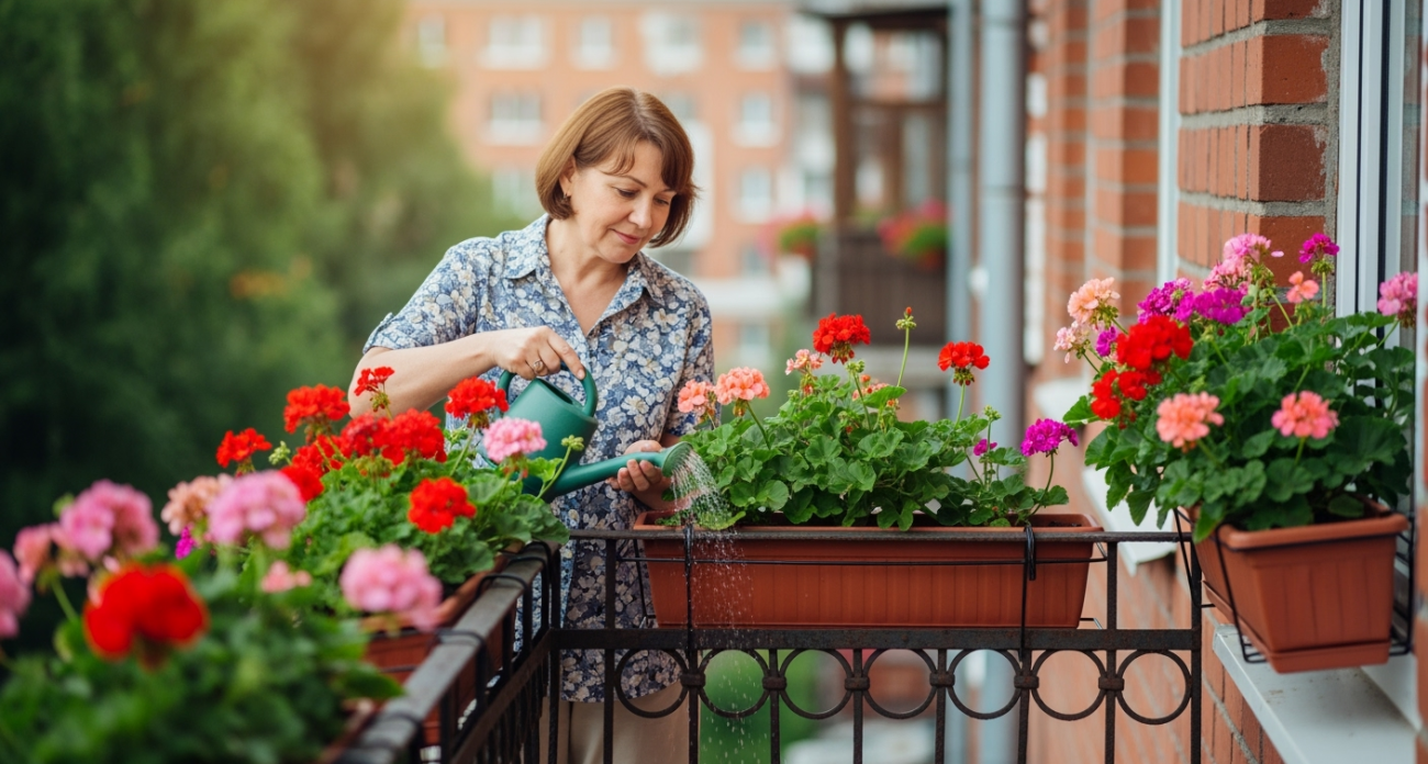 Срочно запомните: 1 щепотка в воду в августе — герань взрывается бутонами как угорелая