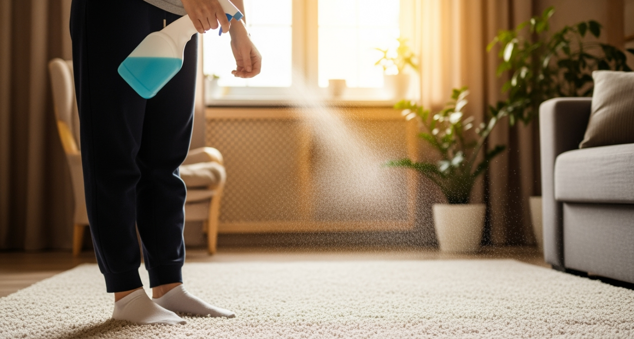 Секрет мягкого ковра из химчистки: разбрызгиваю этот состав - и запах становится божественным