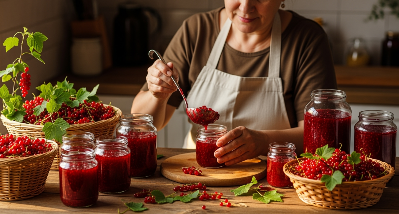Секрет идеального джема из красной смородины: быстрый способ заготовки без единой косточки