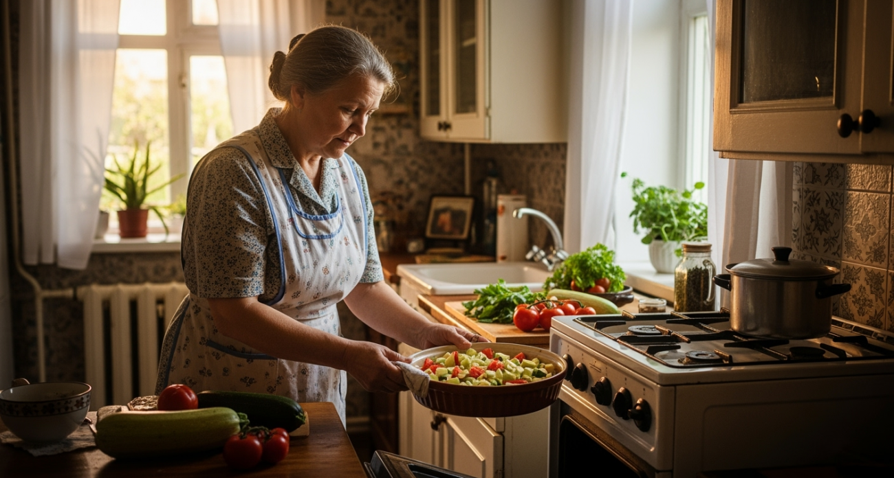 Секрет советской кабачковой икры 1967 года: готовлю в духовке и мешаю всего один раз