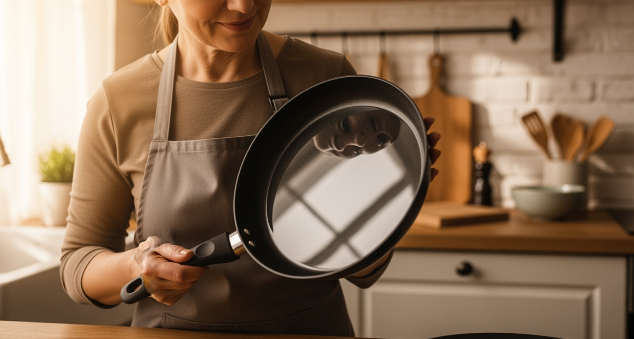 Кладу сковороду в пакет — нагар отлетает мгновенно, теперь ничего не прилипает и блестит как зеркало