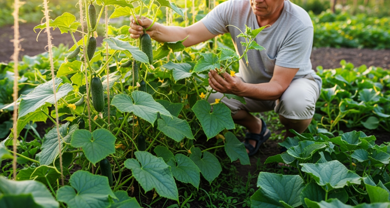 За одну августовскую ночь огурцов вырастает больше, чем за весь июнь — простой секрет от агронома для рекордного урожая