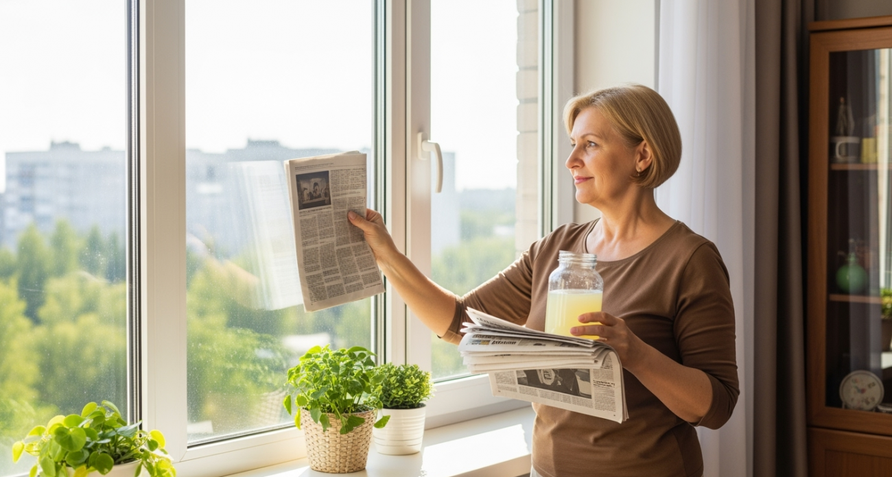Секрет идеально чистых окон без разводов: простой метод с содой и газетами, который знают опытные хозяйки