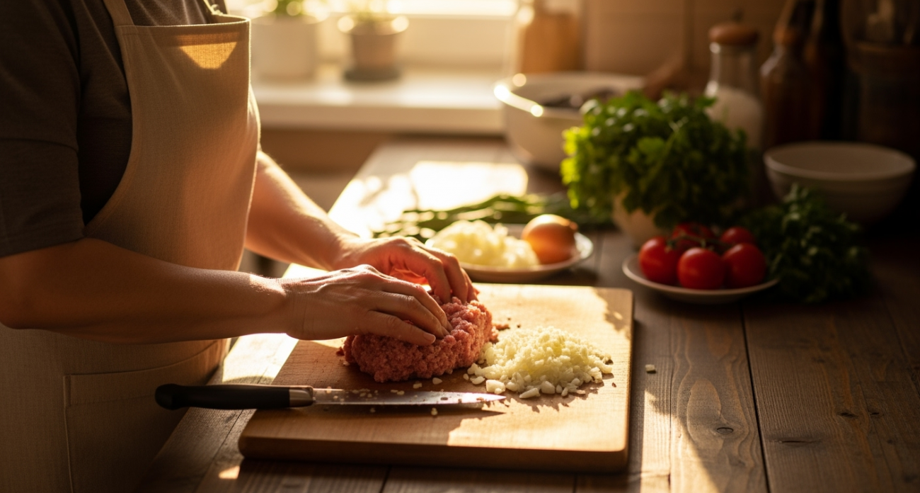 Сочные котлеты из свинины: секретный способ добавления лука, который изменит ваше мнение о фарше