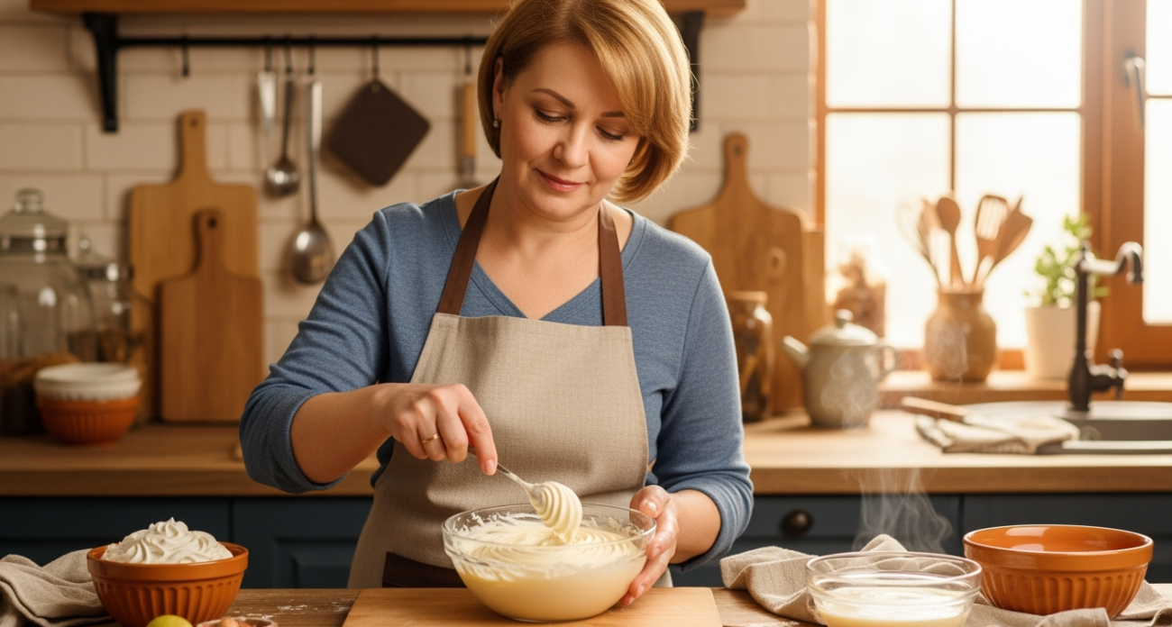 Забудьте масло: смешиваю сгущенку с этим ингредиентом — получается божественный крем за 1 минуту