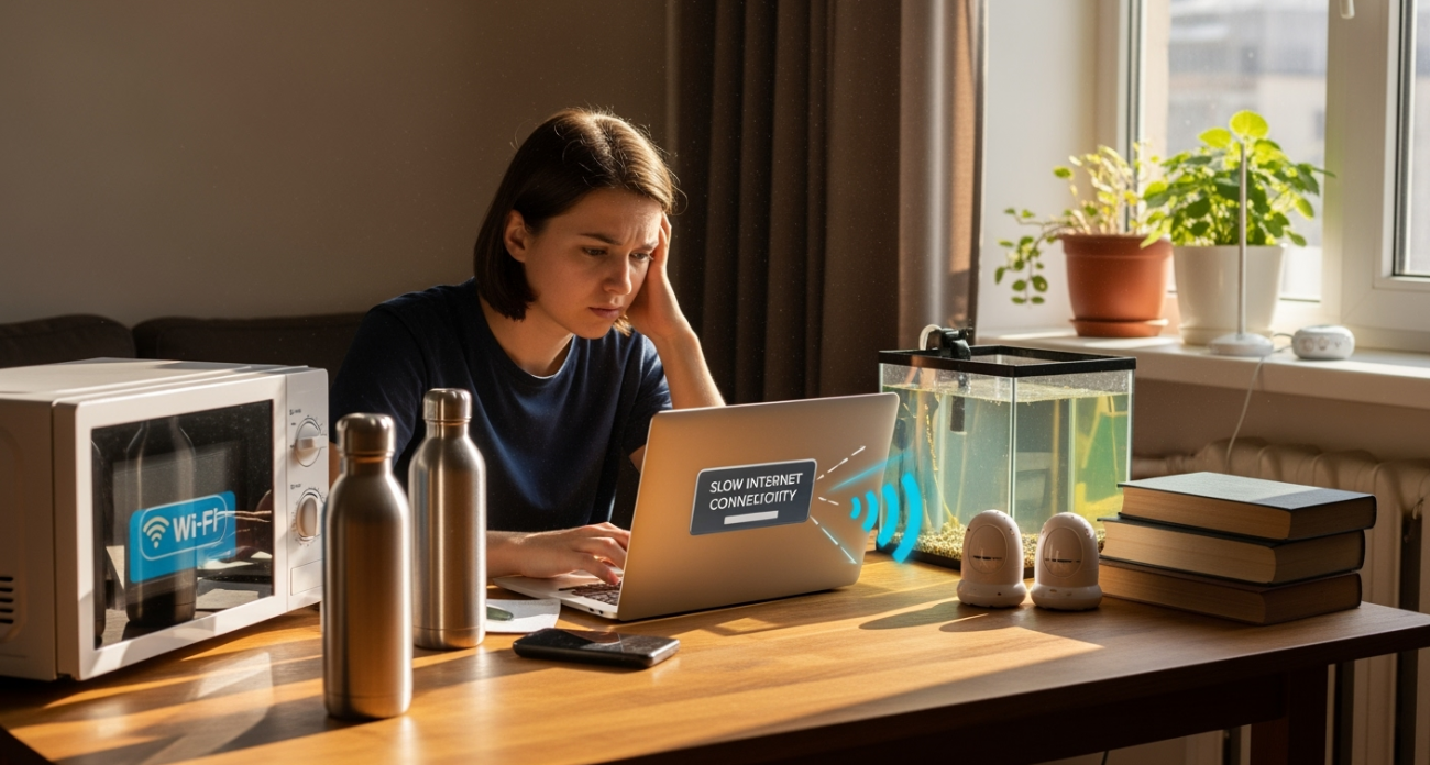 Эти вещи рядом с Wi-Fi роутером убивают скорость интернета — никогда не ставьте их там