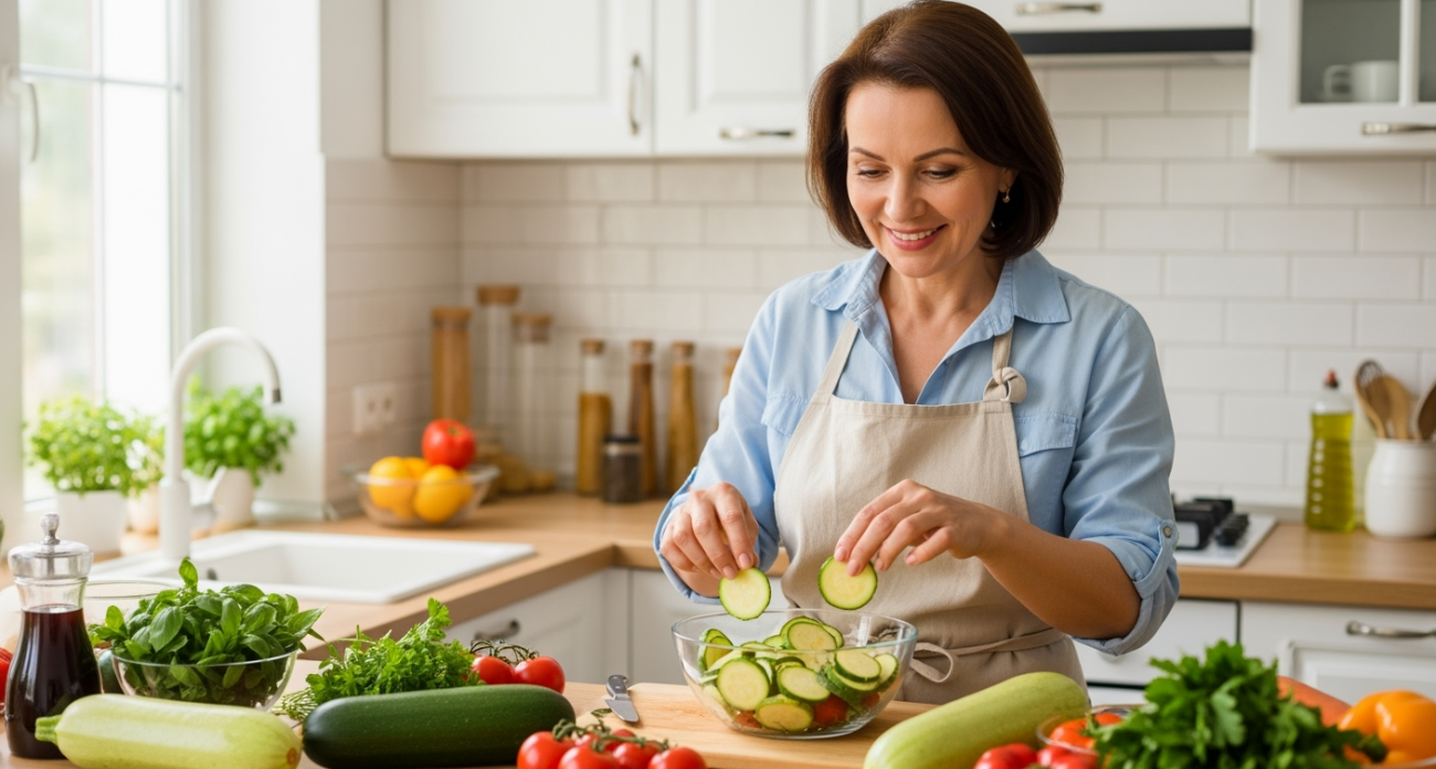 Салат из кабачков настолько вкусный, что исчезает быстрее, чем вы успеете его закатать