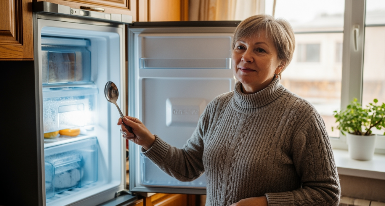 Соседка каждое утро прикладывает ледяную ложку к лицу: через неделю я понял, в чём её секрет