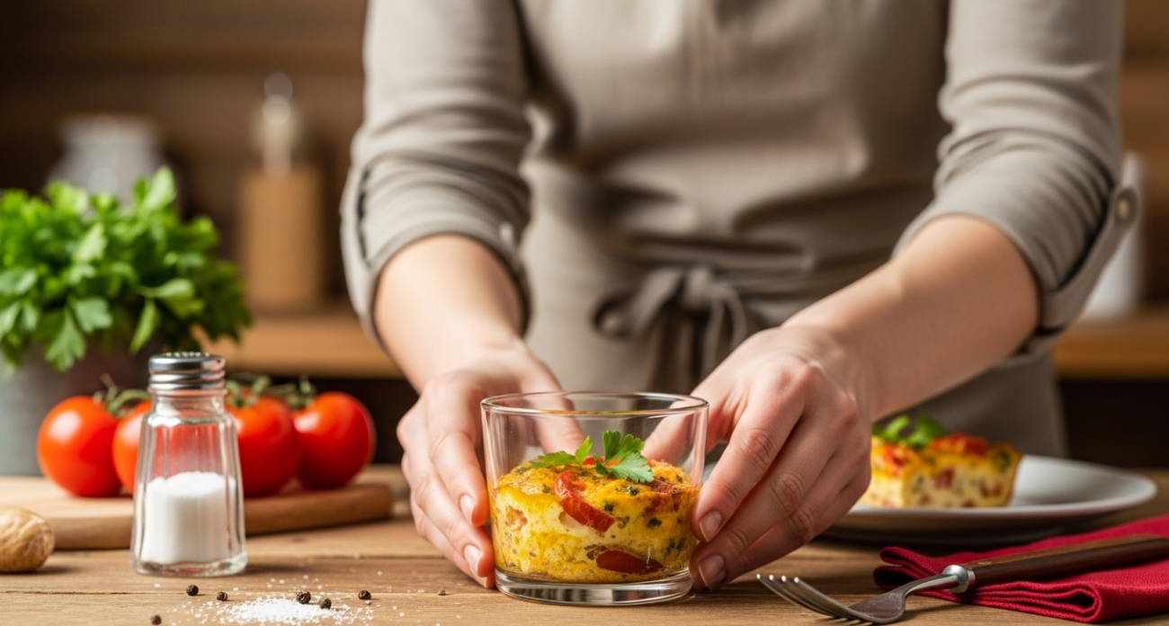 За 60 секунд в обычной кружке: секрет воздушного омлета, который знают только повара