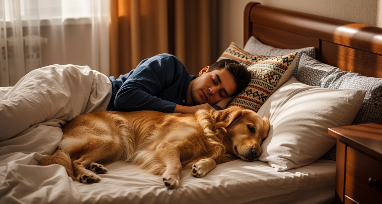 60% владельцев делают это каждую ночь: ветеринары назвали скрытую опасность совместного сна с питомцами
