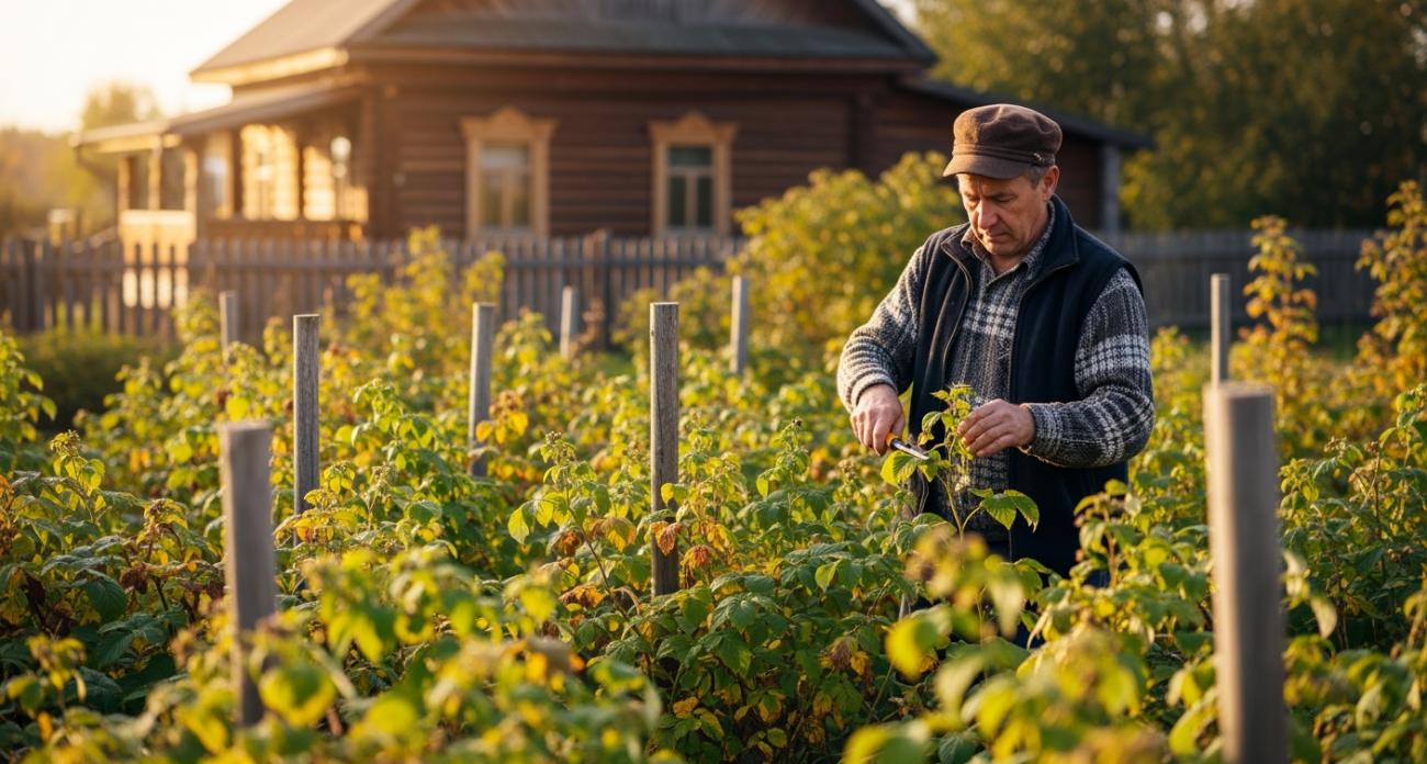 Простой сентябрьский ритуал для малины: садоводы молчат о том, что даёт урожай в 1,5 раза больше