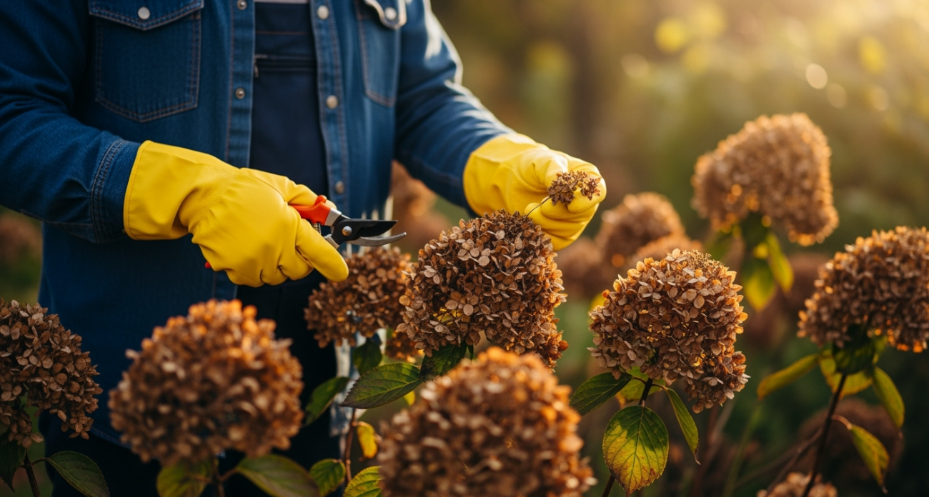 Садоводы скрывают главный секрет пышного цветения гортензии - всё решают 4 осенних разреза