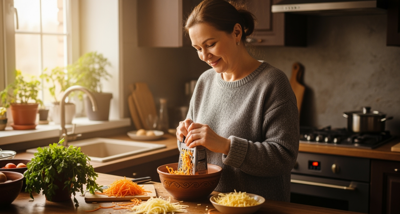 Хозяйки скрывали этот трюк с сырком «Дружба»: сытный салат за 10 минут без ножа и разделочной доски