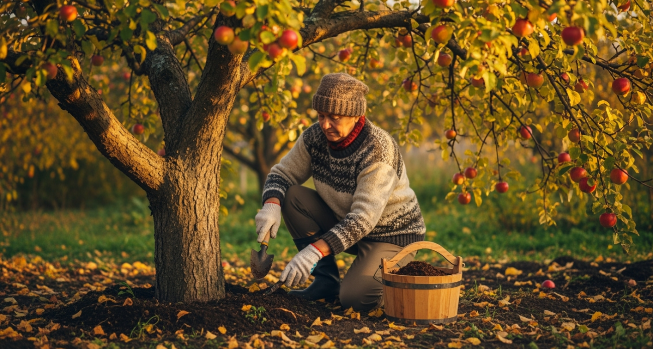 Садоводы в шоке: что они закапывают осенью под деревья для урожая мечты