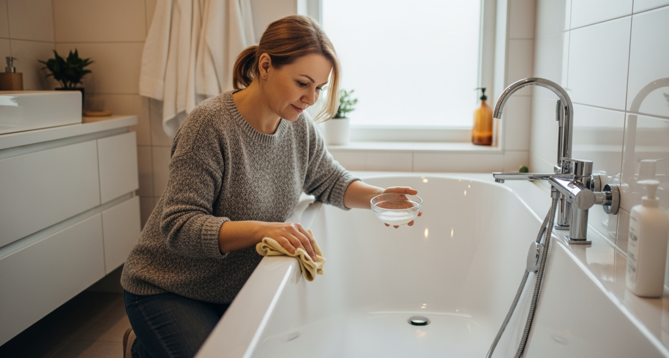 Что творит обычная сода с ванной за 15 минут — даже сантехники не верят своим глазам