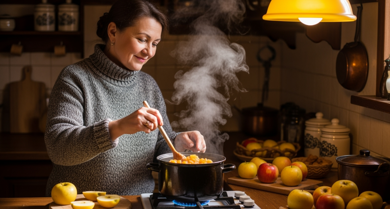 Всего 2 часа в духовке — и яблоки превращаются в янтарное сокровище, которое хранится без холодильника