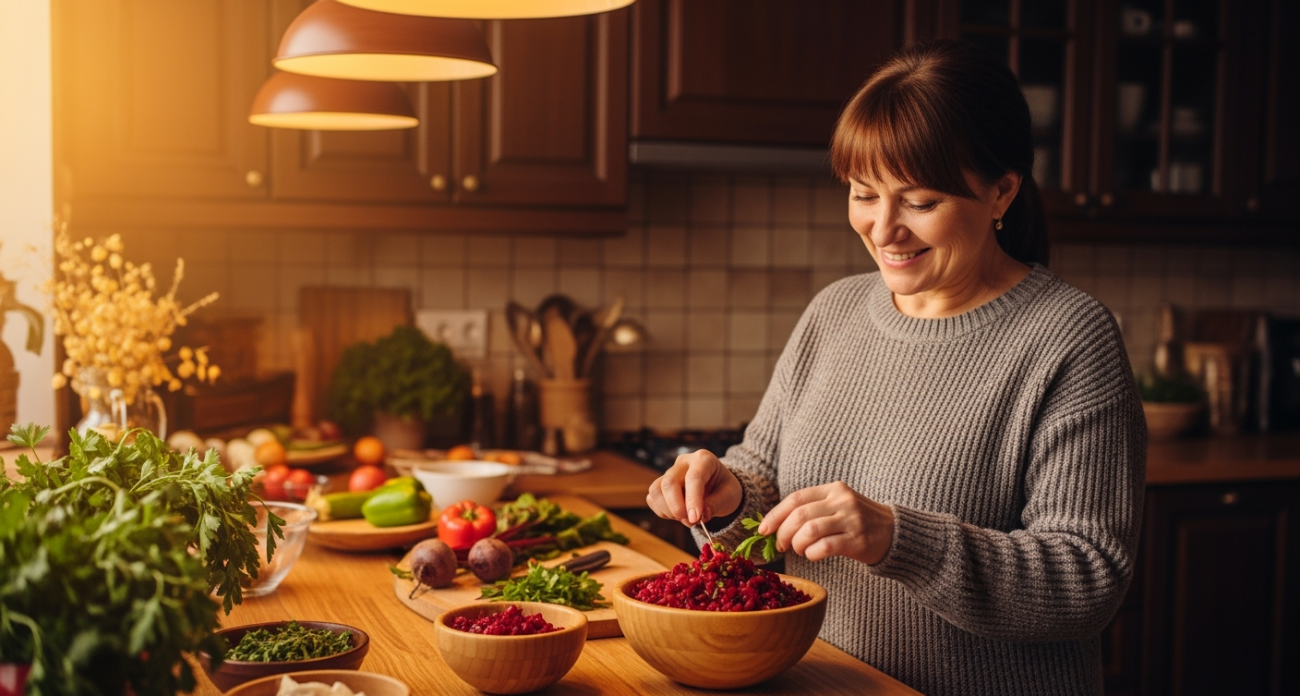 Свекольный салат от Оксаны Пашко: секрет, который превращает простые продукты в магнит для всей семьи