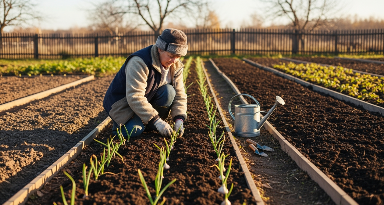 Один дачник из Краснодара раскрыл секрет гигантского чеснока: что он добавляет в почву за 45 рублей