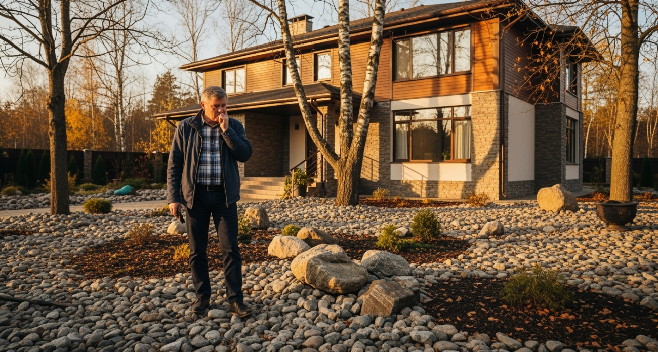 Зачем в домах на продажу хитрые застройщики отсыпают весь участок скалой: новый владелец узнает об этом только через 3 года