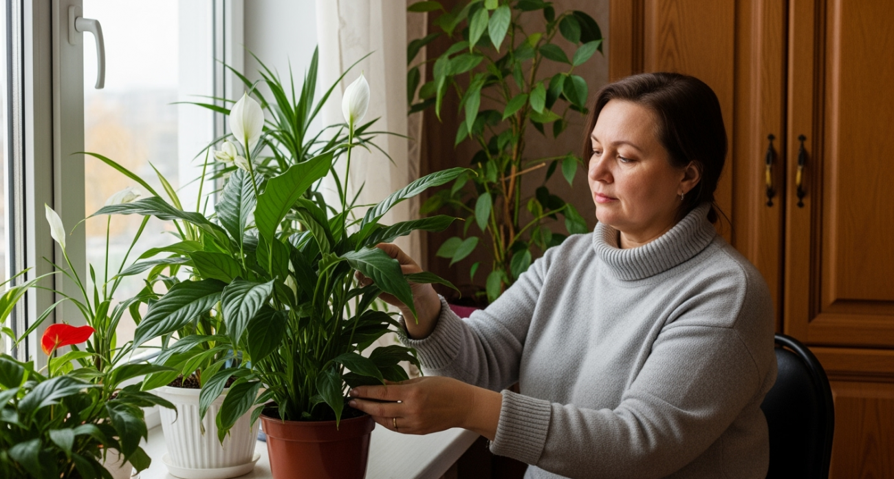 Агроном назвала точную дату октября, когда спатифиллум нужно полить золой — женское счастье зацветёт так, как не цвело никогда