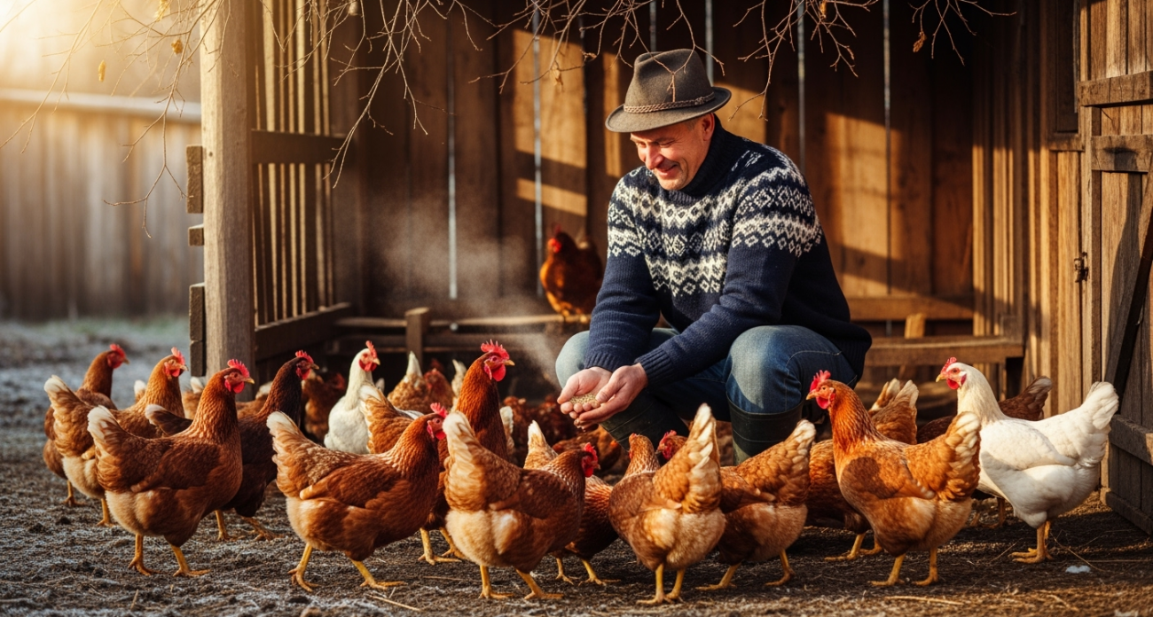 Подвесьте в курятнике кусок сала на веревке: через 2 недели куры преобразятся и начнут нести яйца каждый день