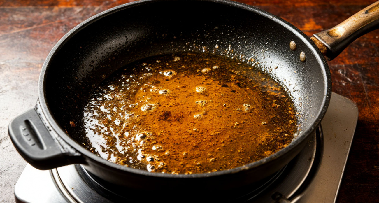 Три гранулы в горячей воде, и сковорода блестит как в магазине: жир и нагар исчезают за минуты