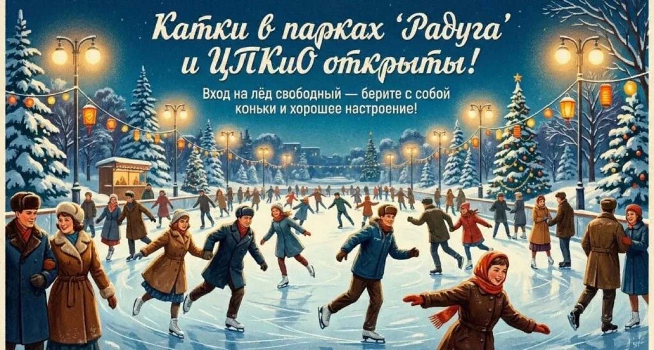 Дзержинск: бесплатные катки в парках и новогодний концерт на площади Свадебная - главные новости за 2 января