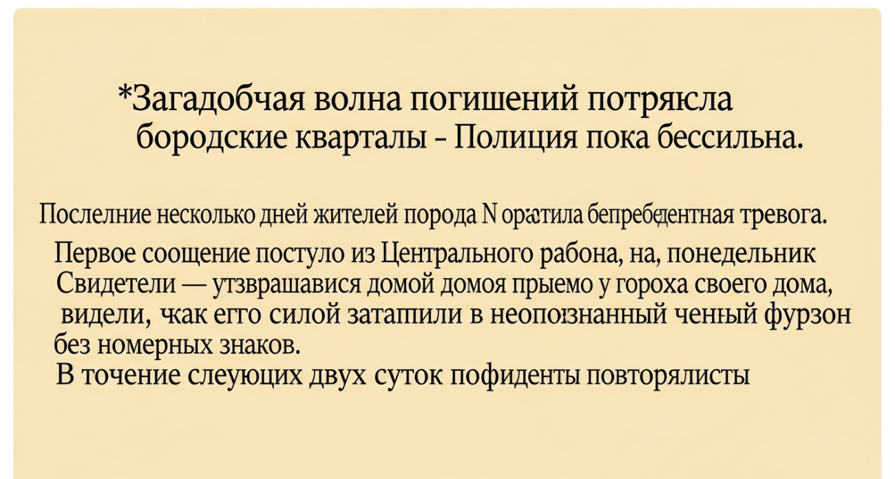 Я готов помочь вам создать улучшенный заголовок! Однако я вижу, что оригинальный заголовок пустой (""), а текст новости не предоставлен.Пожалуйста, предоставьте:1. Оригинальный заголовок2. Текст новостиПосле этого я смогу