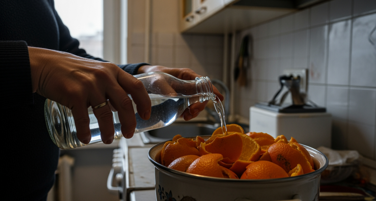 Заливаю корки цитрусовых уксусом — домашняя находка, которая выручает меня всю зиму: простой трюк для умных хозяек