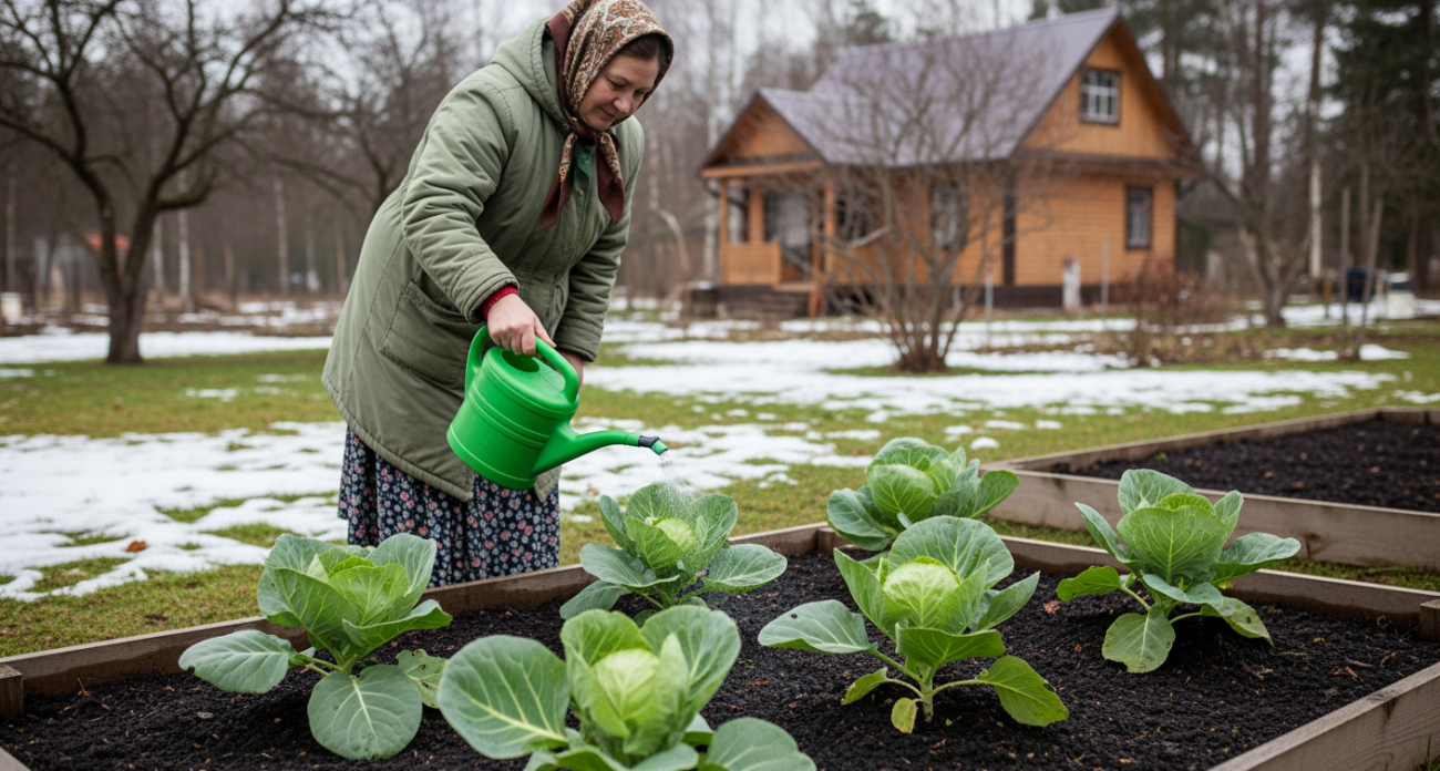 Два копеечных средства превращают мою капусту в тугие кочаны, когда соседи только завидуют урожаю