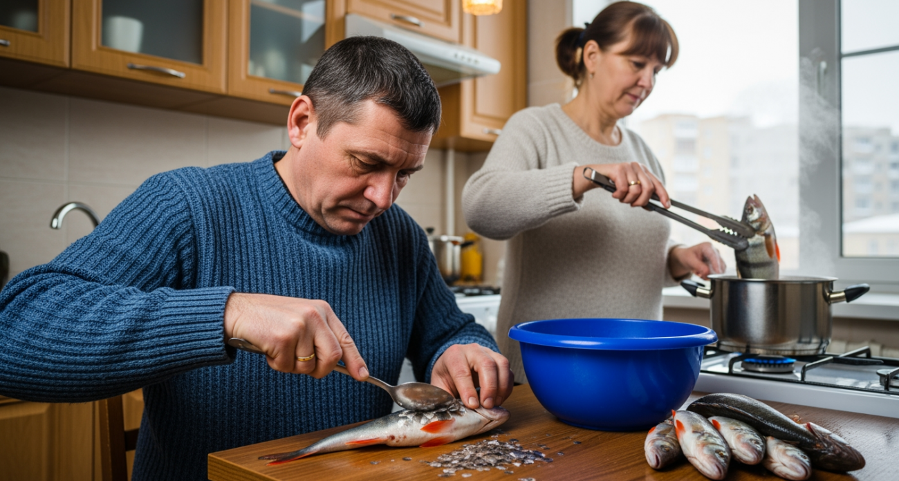 Забудьте про нож и скребок — этот народный метод очистки рыбы от чешуи работает молниеносно и без усилий
