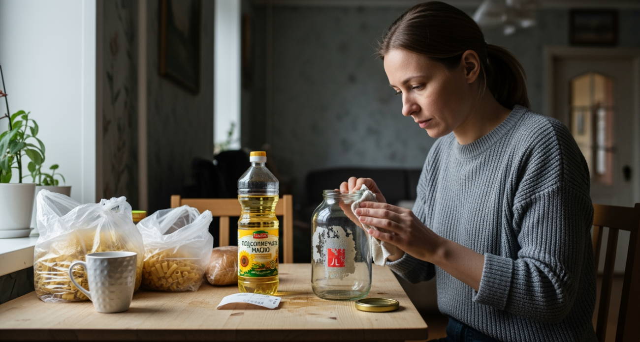 Мгновенное избавление от следов клея на посуде без химии и нервов — домашний лайфхак от бабушки