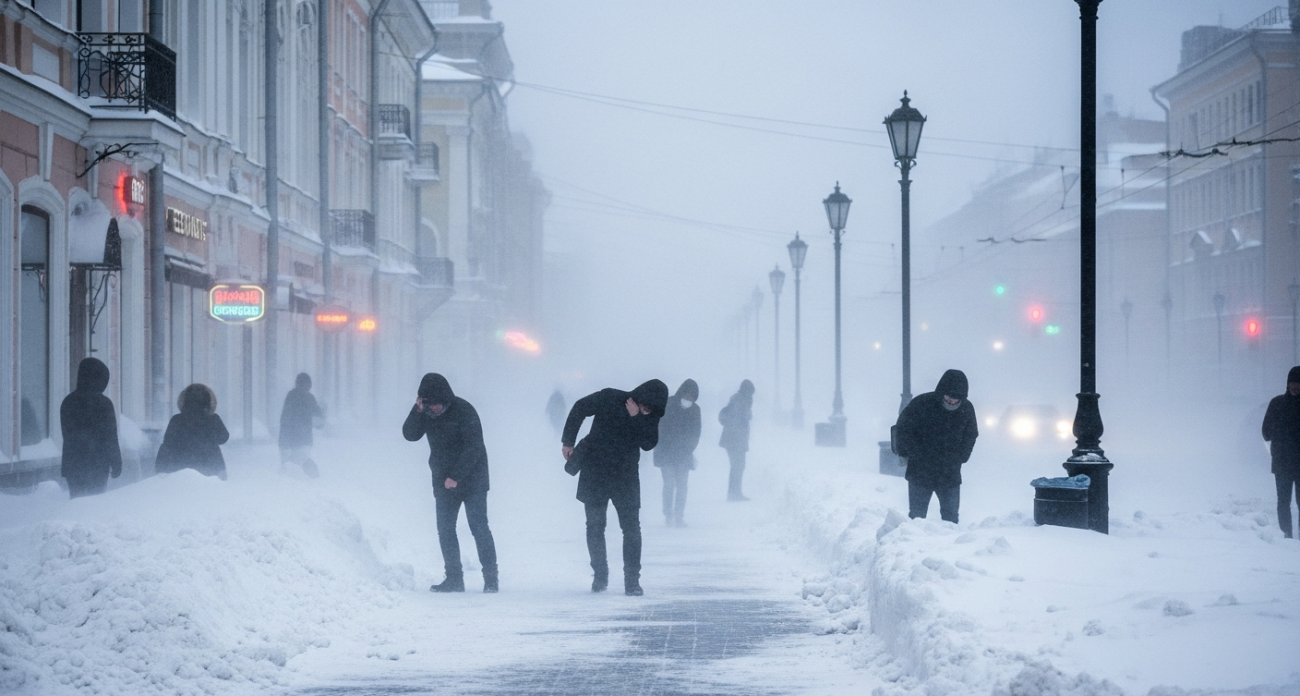 Метель и гололед обрушатся на регион: температура упадет до -17°С, ветер усилится до 14 м/с