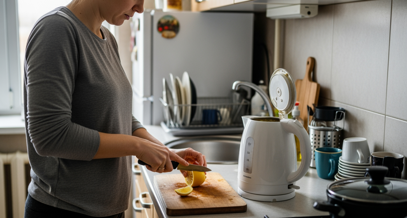 Бабушкин метод против накипи в чайнике: бросаю всего три ингредиента и техника работает как новая
