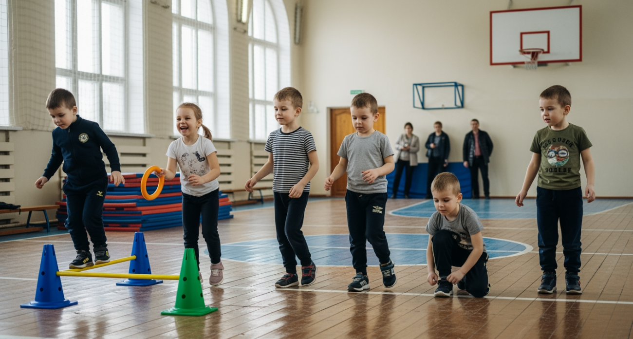 Строевой шаг и проверка на прочность: как малыши из 10 детсадов Дзержинска сражались в «Зарничке»