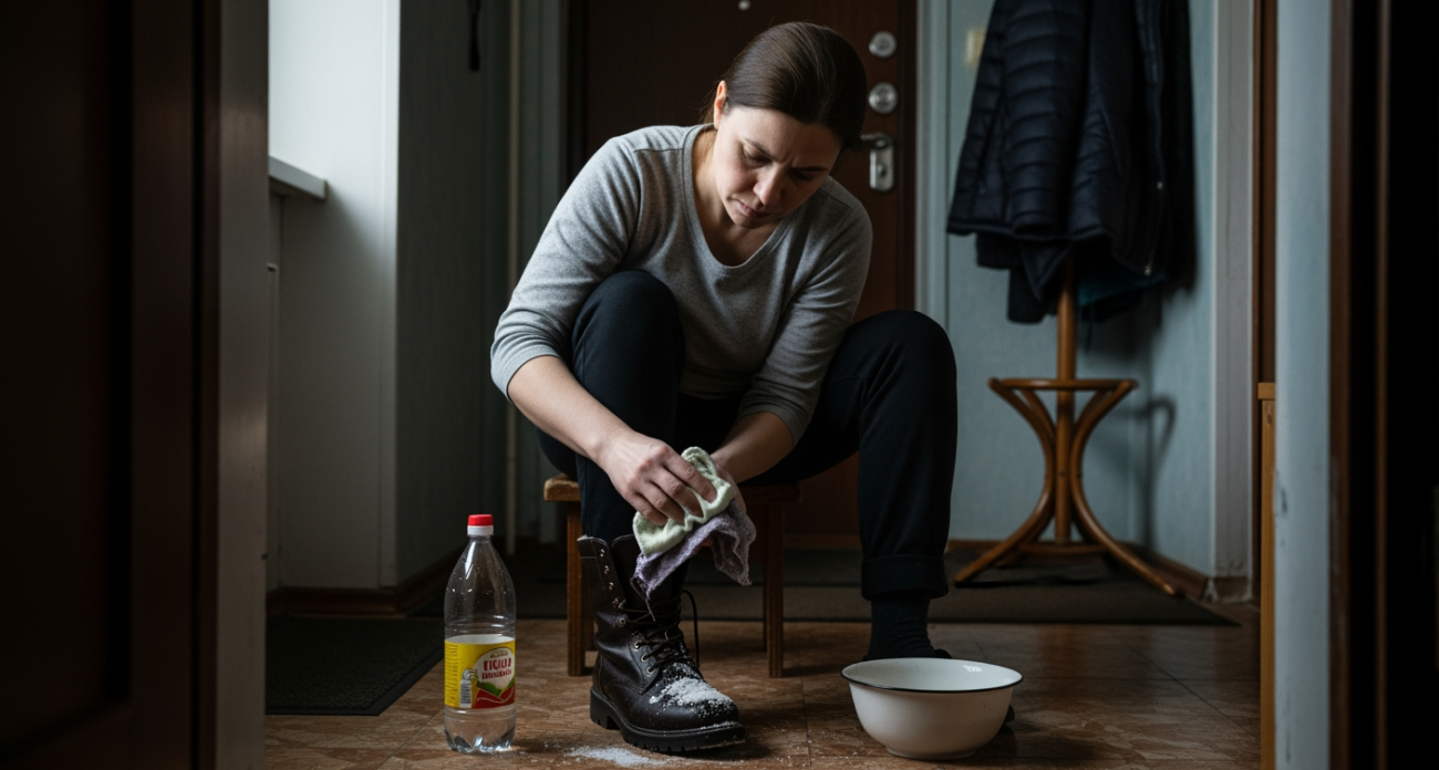 Пока соседи мучаются с гололедом, я по совету деревенского мудреца делаю запас уксуса и забываю о проблемах до весны