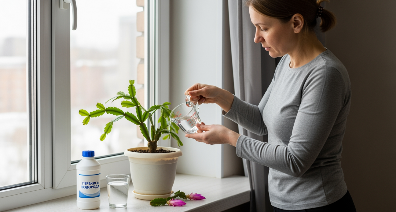 Дешевый домашний раствор для декабриста, который заставит его цвести даже в самую холодную зиму