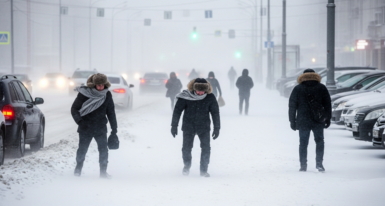 Снежный удар и метель: 20 февраля температура упадет до -11°С, порывы ветра достигнут 16 м/с