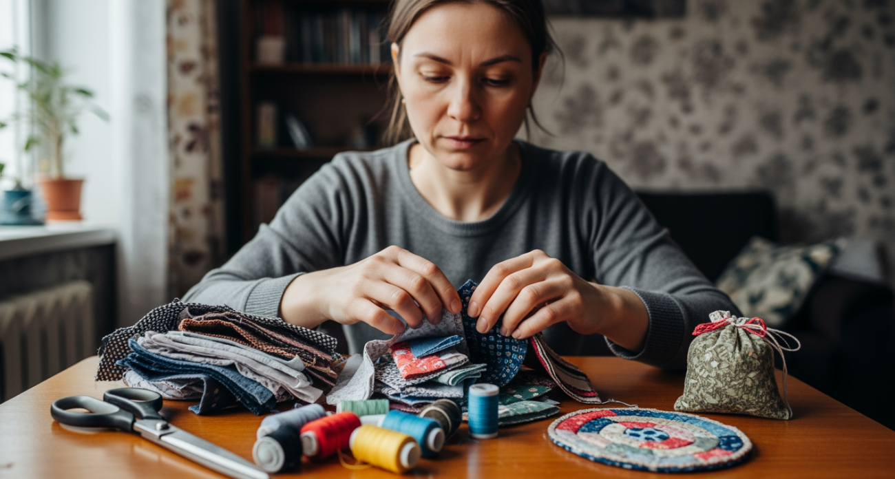 Из старых тряпок в стильные штучки: мастерицы делятся секретами превращения обрезков в домашние сокровища