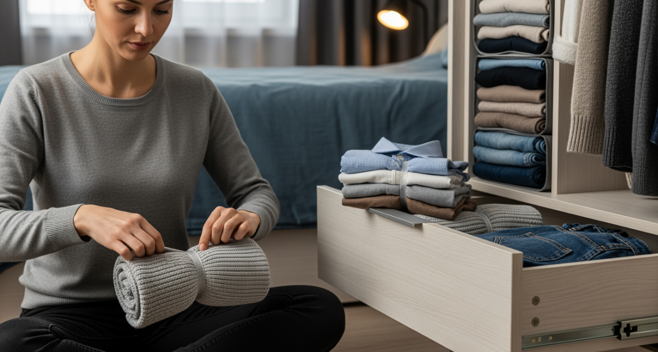 Женщина из соседнего подъезда рассказала гениальный трюк с колготками для идеального порядка в гардеробе